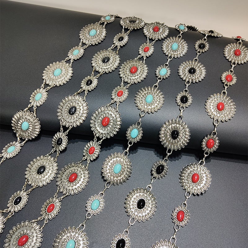 Wasteland Style Retro Metal Waist Chain Accessories Women'S Decorative Skirt Sweater Jeans Belt Y2K Style - Image 2